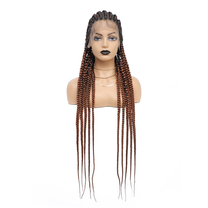 Cornrow Knotless Lace Front Box Wig